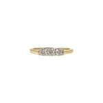 vintage ring diamant trilogie 9 karaat
