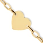 gouden armband hart plaatje graveren