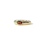 gouden gypsy ring rode steen