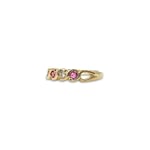 gouden ring robijn en diamant 9 karaat goud