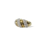 vintage ring diamant pave groot