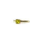 vintage ring groene solitair edelsteen