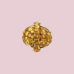 vintage ring citrien cluster