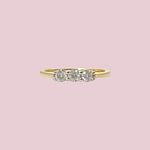 vintage ring diamant trilogie