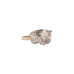 vintage ring morganiet rose goud
