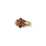 vintage ring roos rode stenen