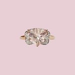vintage ring rose goud morganiet