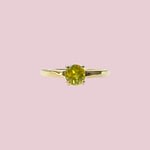 vintage ring sphene groen
