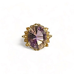 vintage ametrien ring ametrine paars en geel