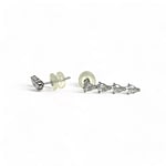 vintage oorhangers witgoud 18 karaat