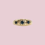 vintage ring saffier gypsy trilogie