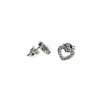 zirkonia hartjes oorknopjes diamant
