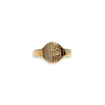 vintage signet ring bloem