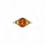 oranje citrien gele citrien ring