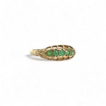 tweedehands smaragd ring goud