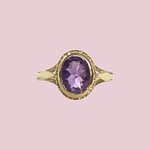 vintage amethist ring rubover