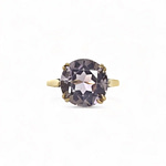 vintage amethist solitair ring van goud