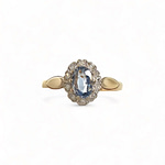 licht blauwe saffier entourage ring