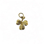 klavertje bedel goud hanger
