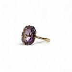 vintage amethist ring rechthoekig