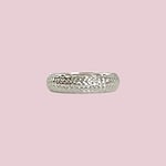 vintage band ring witgoud facet diamond cut