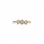 vintage trilogie ring 18 karaat goud diamant
