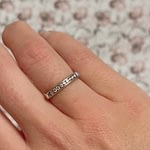 witgouden rij ring diamantjes