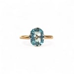 aquamarijn ring vintage goud