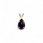 amethist hanger vintage goud 10 karaat