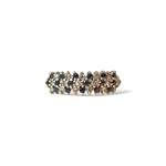 vintage rij cluster ring saffier en diamant