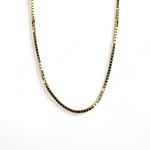 vintage venetiaans doos ketting 9 karaat goud