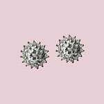 vintage diamant cluster oorbellen ct goud