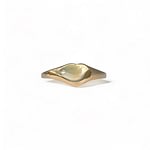 vintage pink ring hartje goud zegel