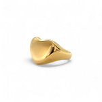 grote hart ring 14 karaat goud