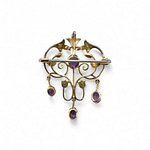 broche antiek parels antieke hanger van goud