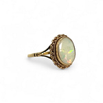vintage ring opaal 9k gouden ring