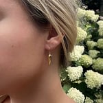 gouden druppel oorbellen hangers