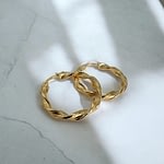 oorbellen 80s hoops goud van sieradenmeisje