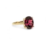roze toermalijn solitair ring tweedehands goud