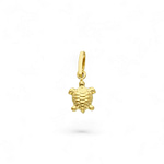 schildpad gouden hangertje 3d bol