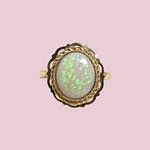vintage opaal ring van 9 karaat goud