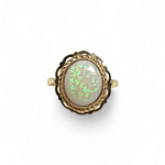 vintage opaal ring van 9kt goud