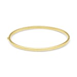 14K goud bangle armband hoekig modern design
