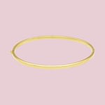 bangle armband rechthoekig 14 karaat goud