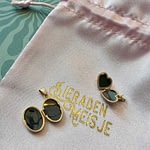 vintage lockets 9 en 14 karaat goud binnenkant