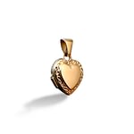 vintage locket klein hartje van 9K goud