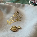 vintage hartje locket van goud