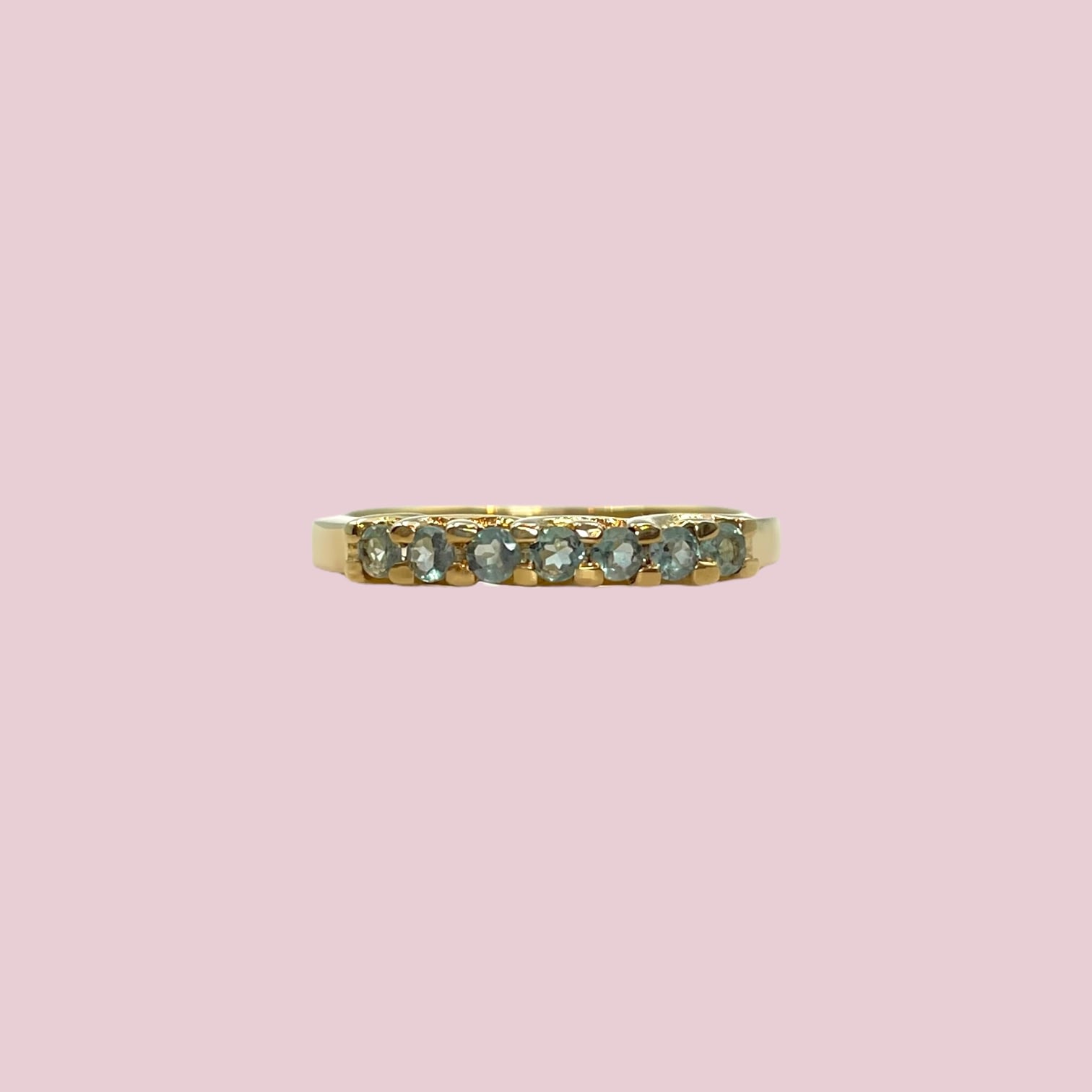 vintage eternity ring chrysoberyl