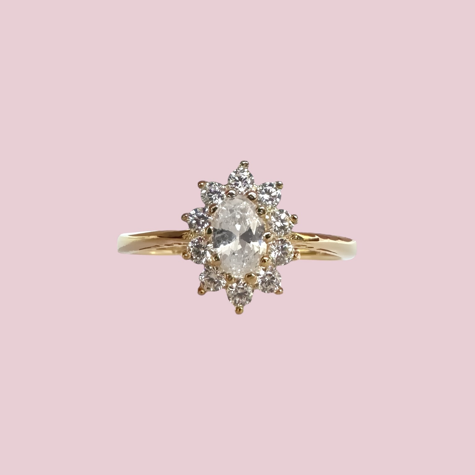 vintage entourage ring zirkonia cz
