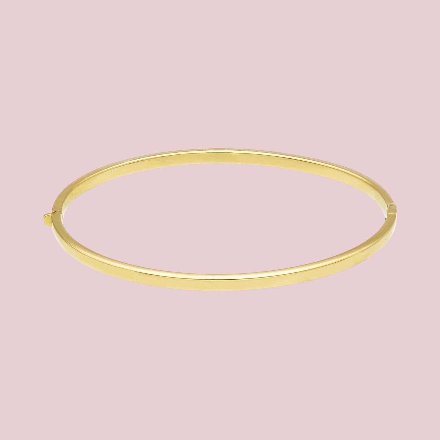 bangle armband rechthoekig 14 karaat goud